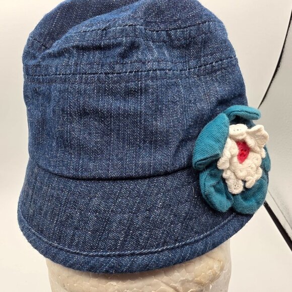 Koala Baby Girls Blue Denim Bucket Hat Outdoors Summer Casual Beach Walking - Picture 5 of 9